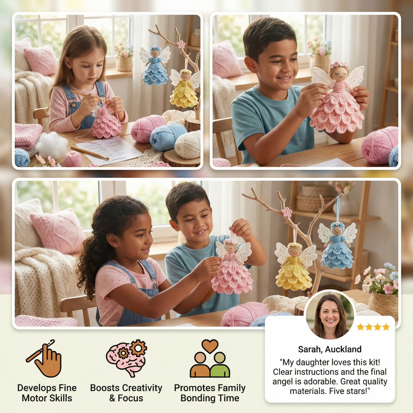 Crocheted Angels - DIY Set