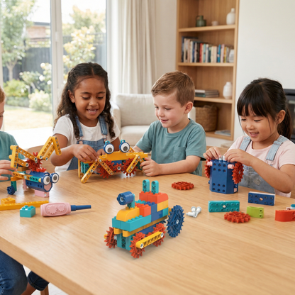Science and Educational Building Blocks with Motor