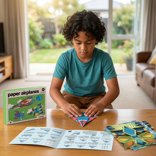 Paper Airplane Building Set with Instructions