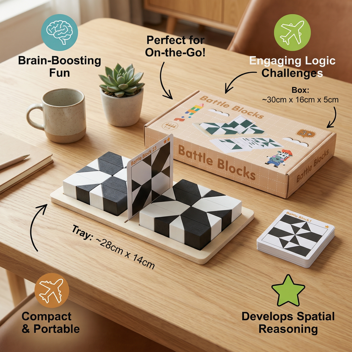 Two-Tone Logic Puzzle Game in Pocket Size