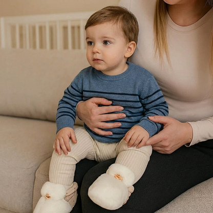 Fluffy Baby Sock Shoes