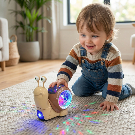 Glowing and Music-Playing Snail Crawling Toy