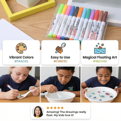 Magical Markers for Floating Drawings (12 Pieces)