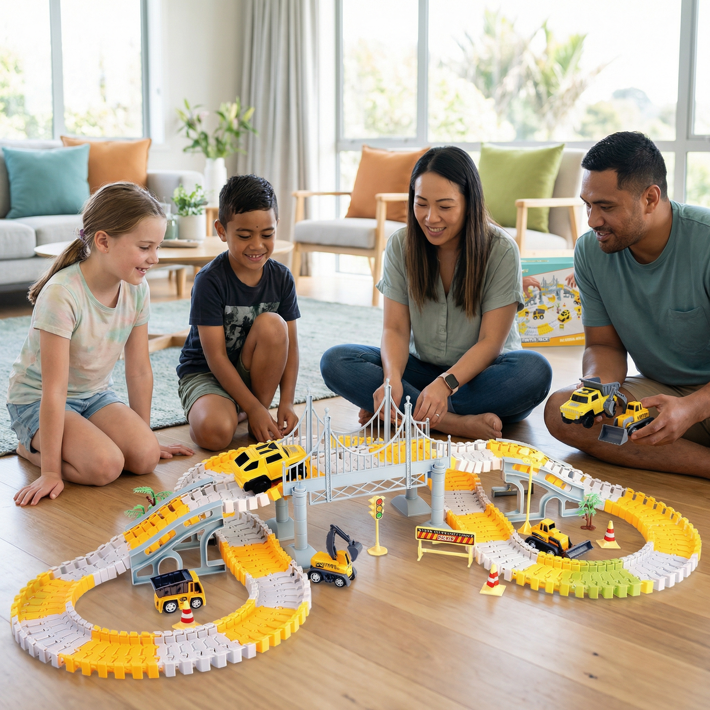 Adventure Race Track with Slot Cars