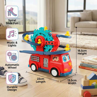 Fire Truck Duck Slide Toy Car