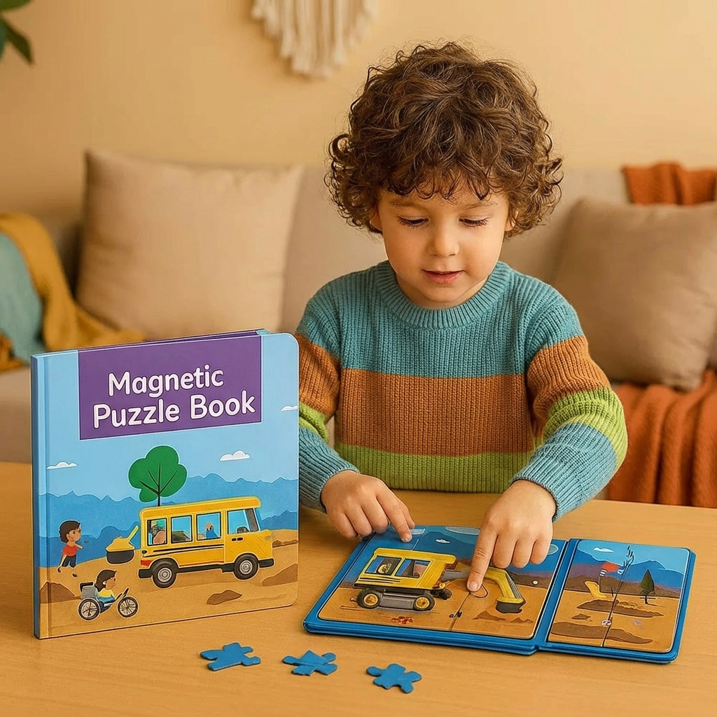 Magnetic Montessori Puzzle Book