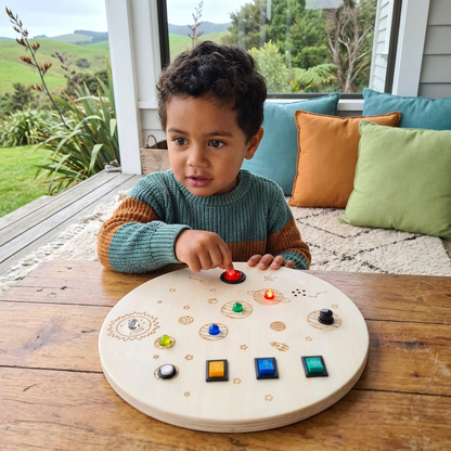 Montessori Activity Board Made of Wood