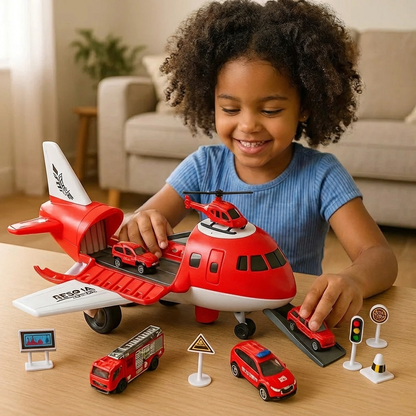 Airplane and Vehicle Play Set