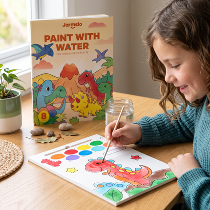 Watercolor Painting Book with Brush – Mess-Free Paint with Water Fun