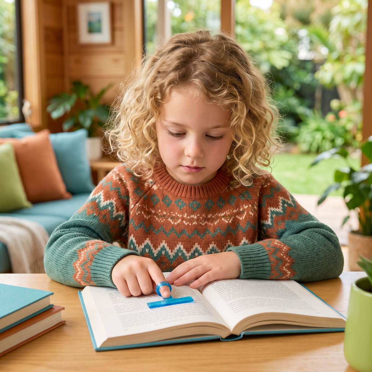 Kids’ Finger Reading Tracker – Translucent Reading Guide