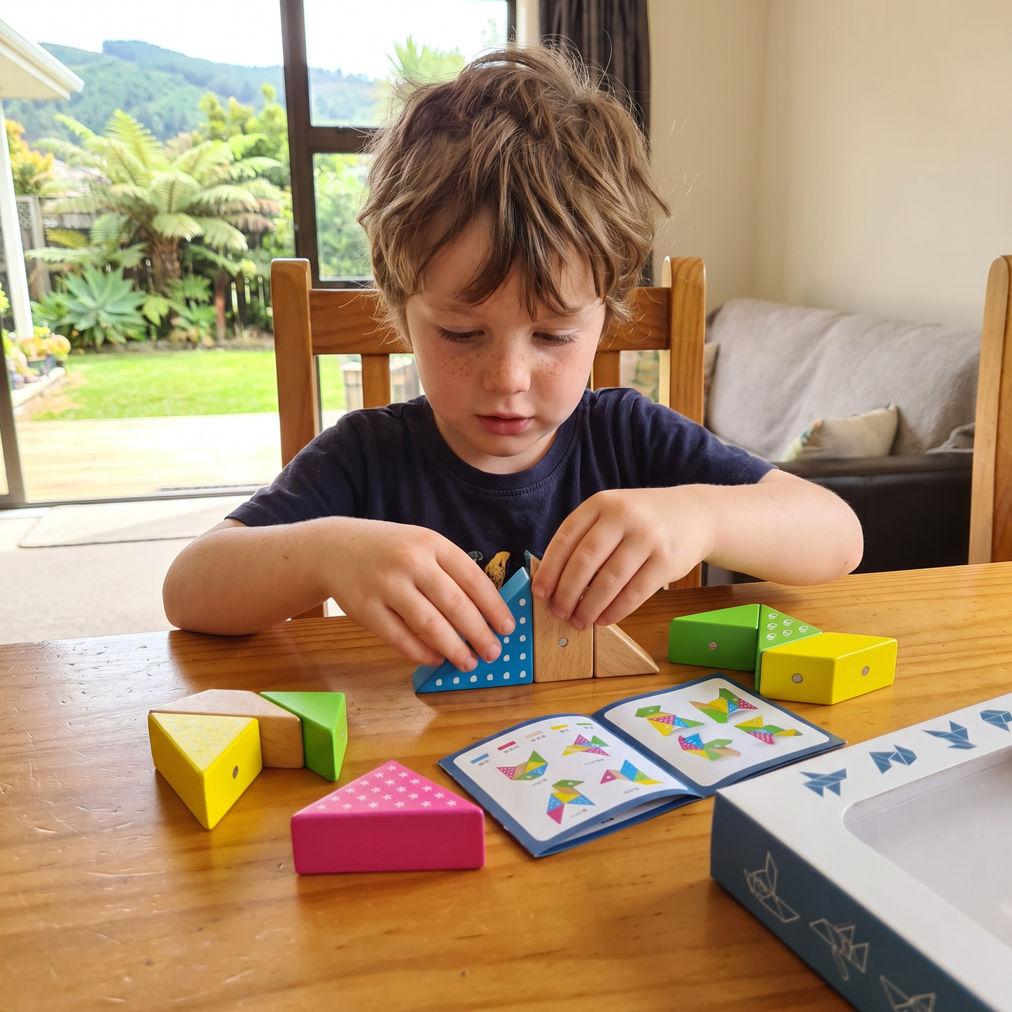 Magnetic Wooden Geometry  Puzzle Blocks