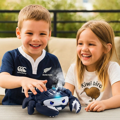 Glowing and Steam-Spraying Musical Crab