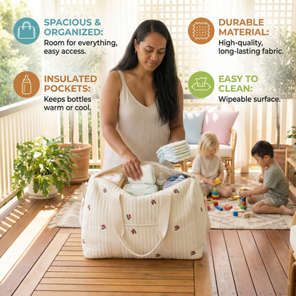 Large Mommy Baby Bag – Space for Everything Moms Need!