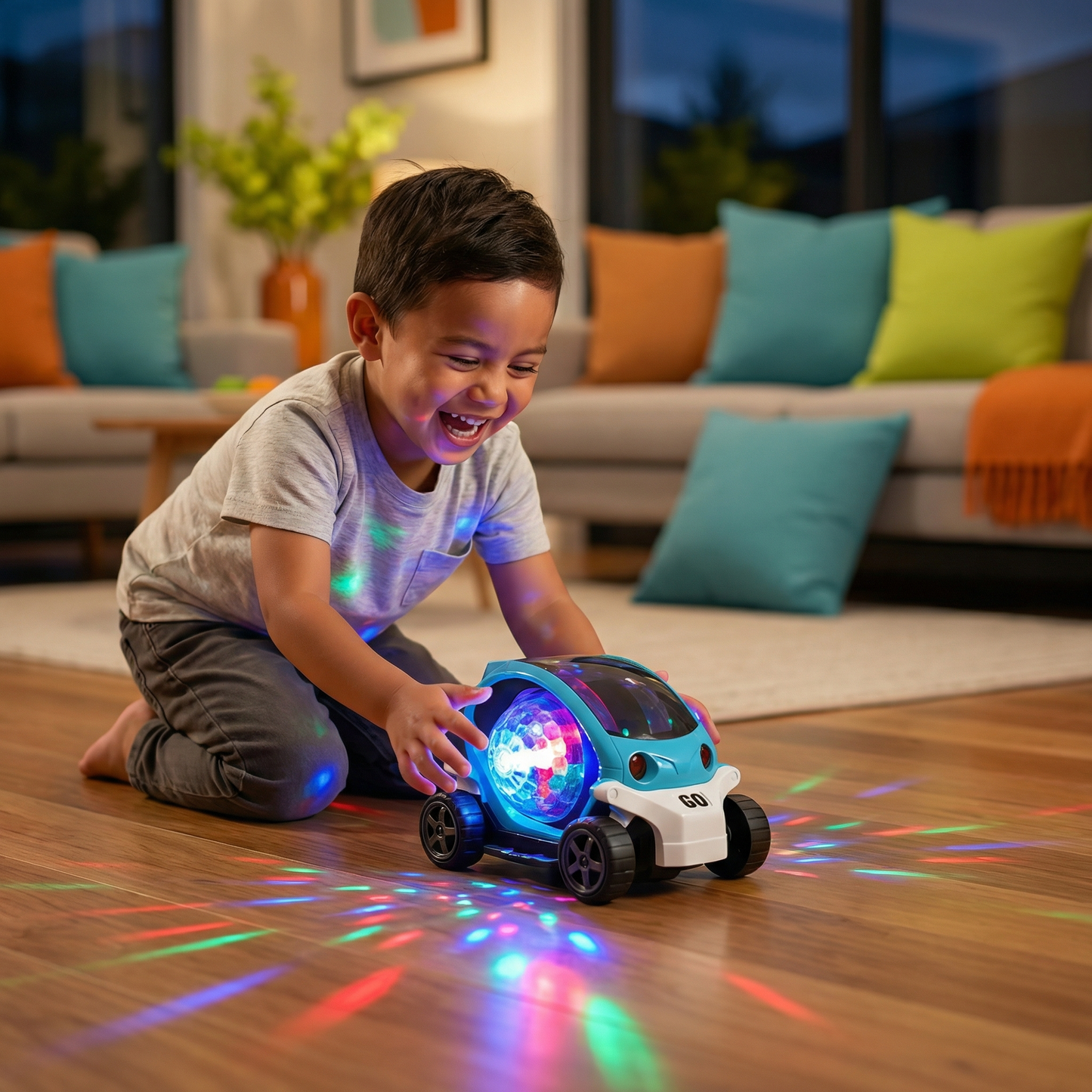 Glowing 360° Music Stunt Car