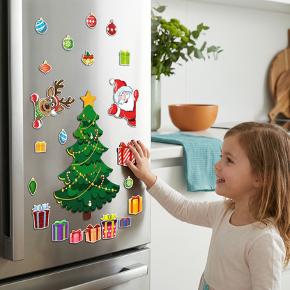 Christmas Montessori Magnetic Sticker Set for DIY Decorating