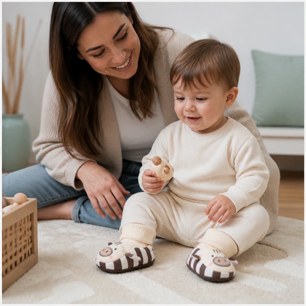Cosy Baby Sock Shoes – Warm, Non-Slip & Comfortable