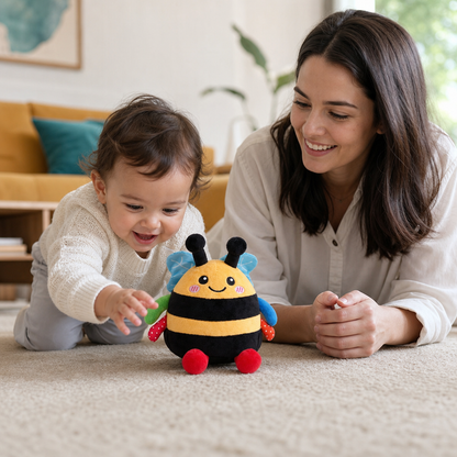Interactive Musical Tummy Time Bee Plush Toy