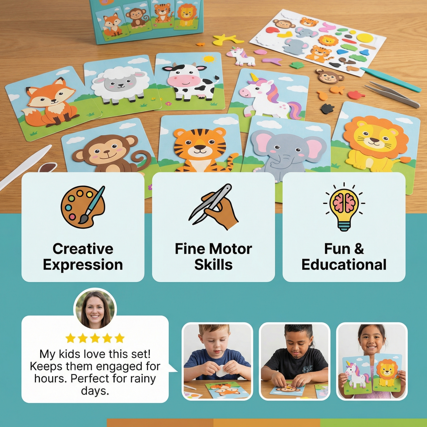 Creative Sticker Craft Set for Kids