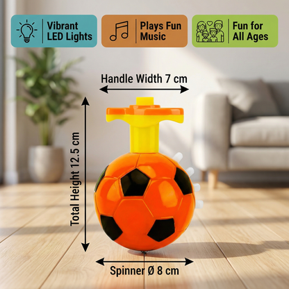 Glowing LED Football Spinning Top