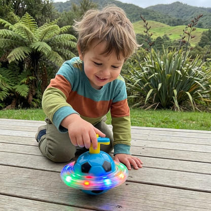 Glowing LED Football Spinning Top