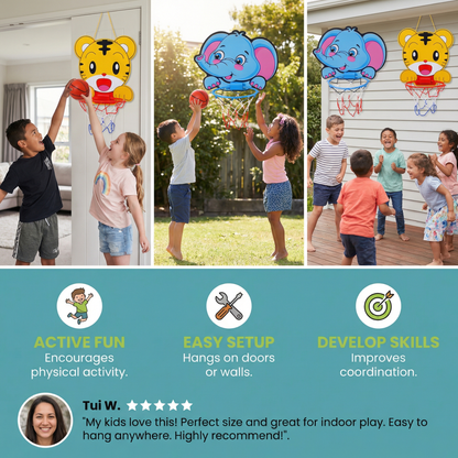 Cute Animal Basketball Set for Kids