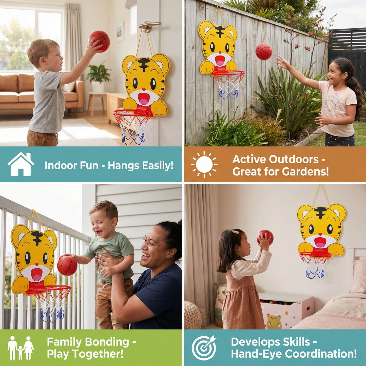 Cute Animal Basketball Set for Kids