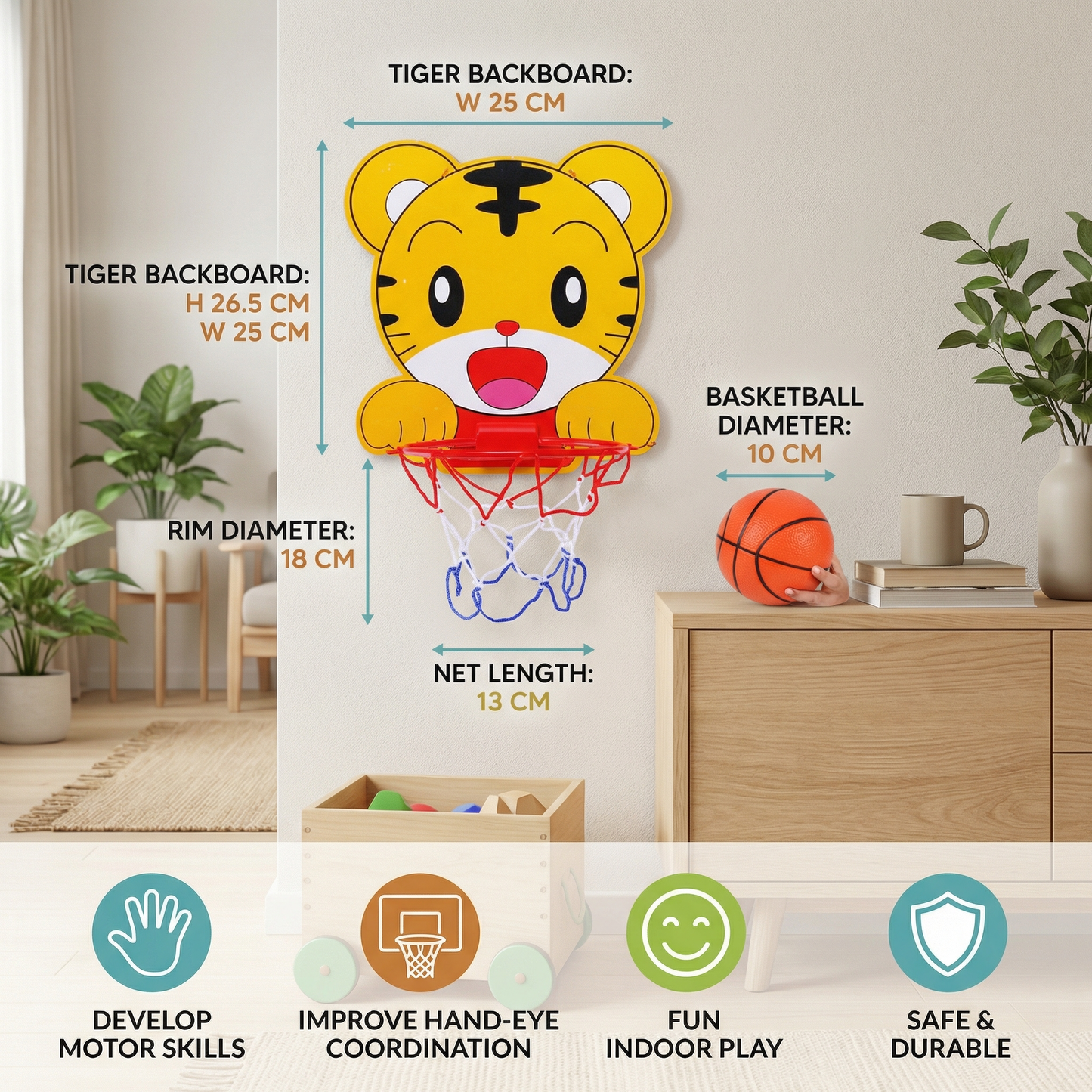 Cute Animal Basketball Set for Kids