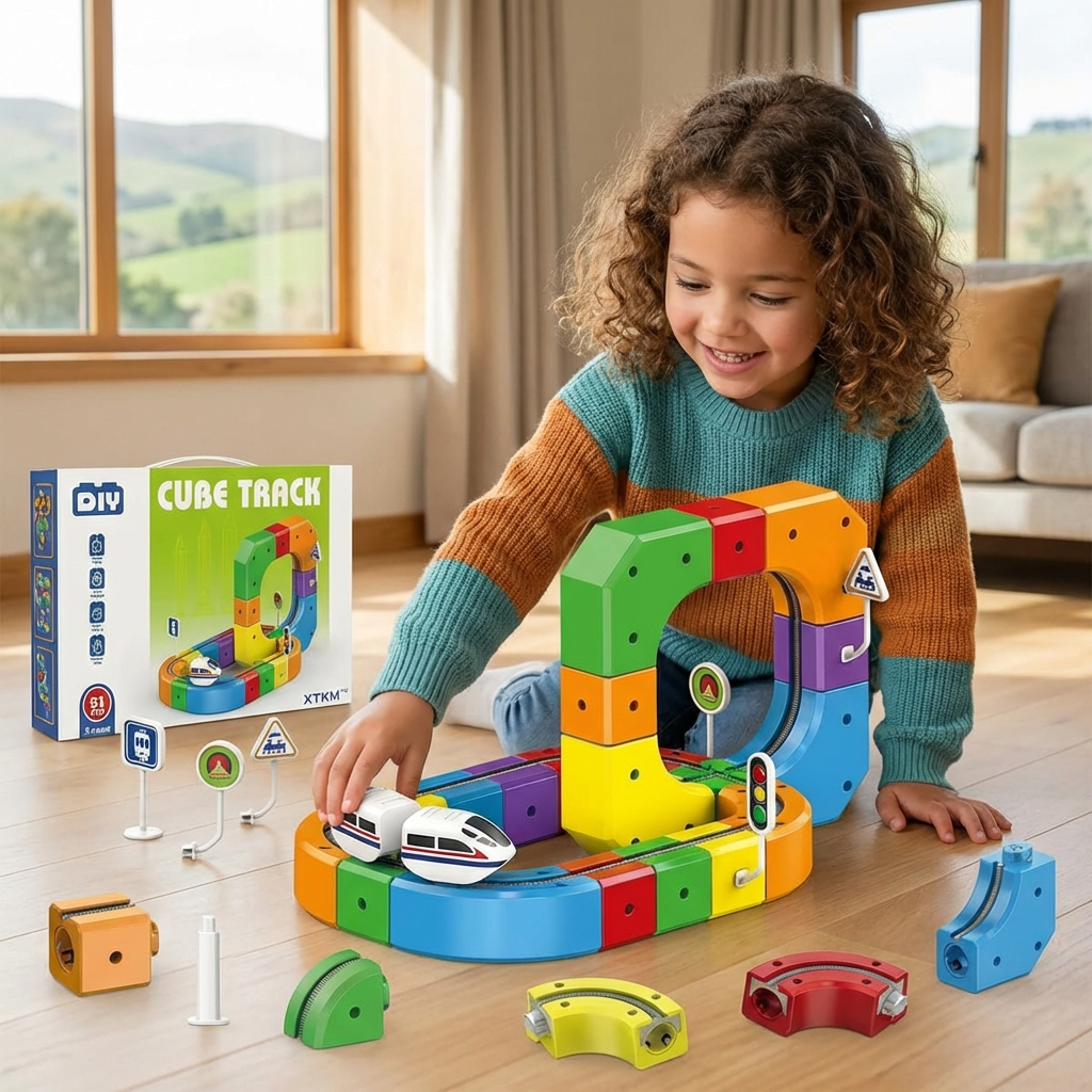 Magical Cube Track Railway Toy for Kids