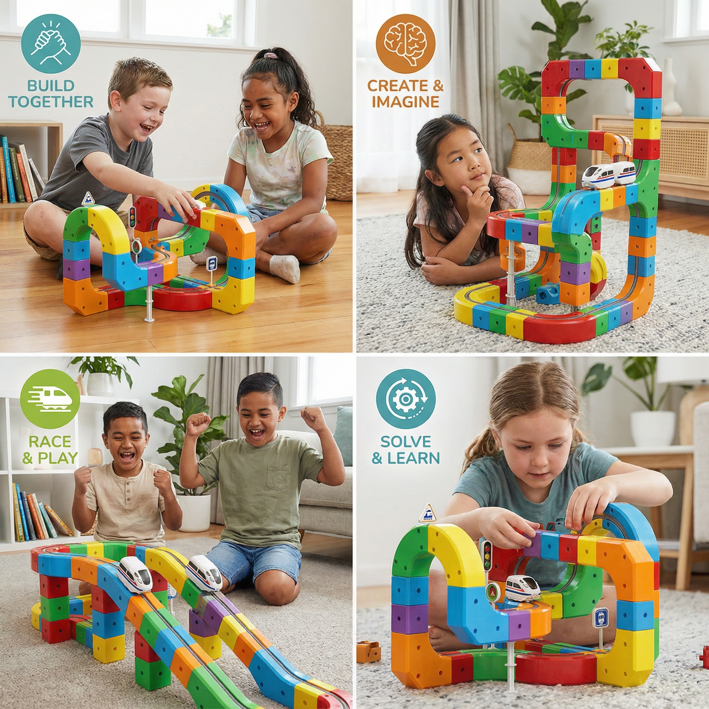Magical Cube Track Railway Toy for Kids