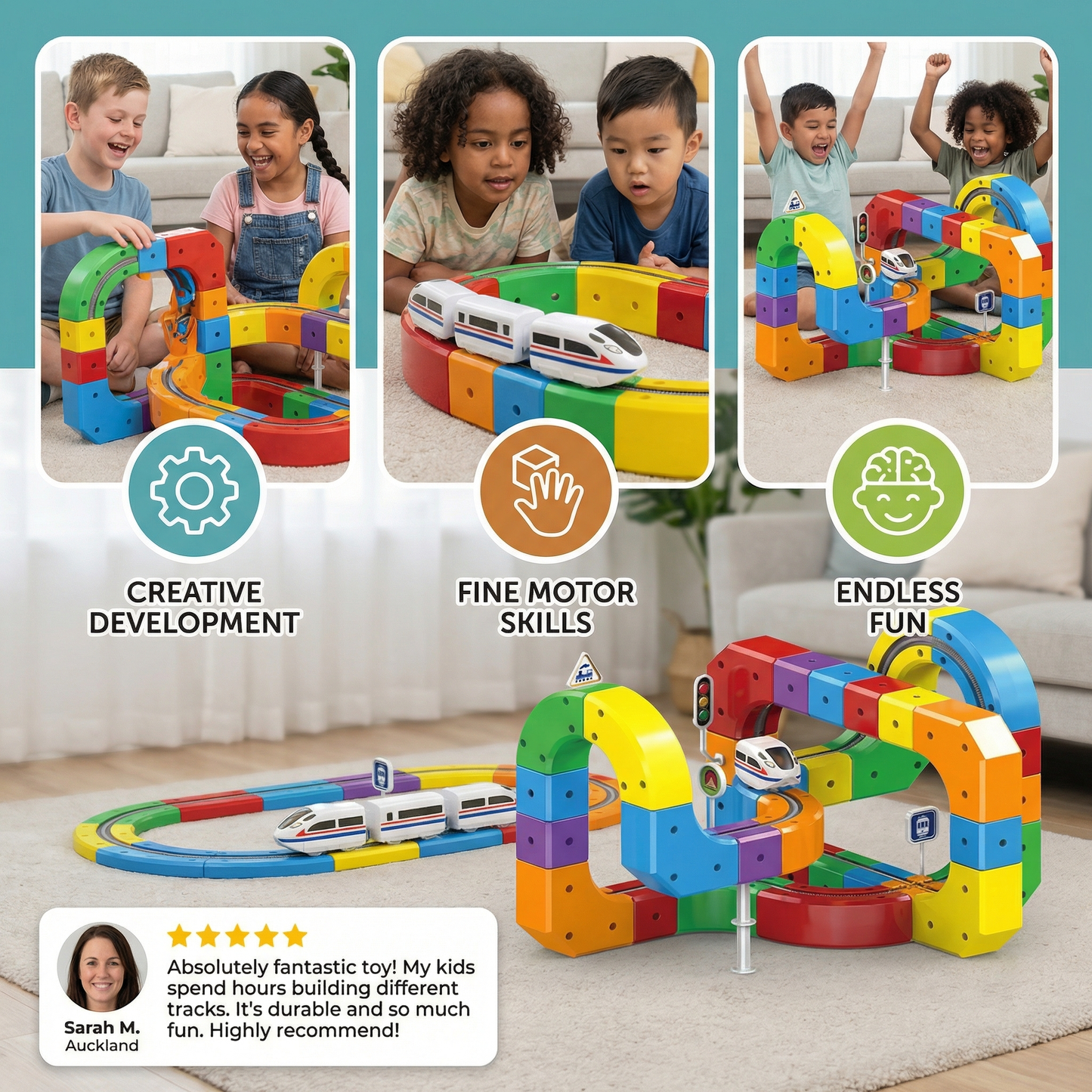 Magical Cube Track Railway Toy for Kids