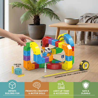Magical Cube Track Railway Toy for Kids