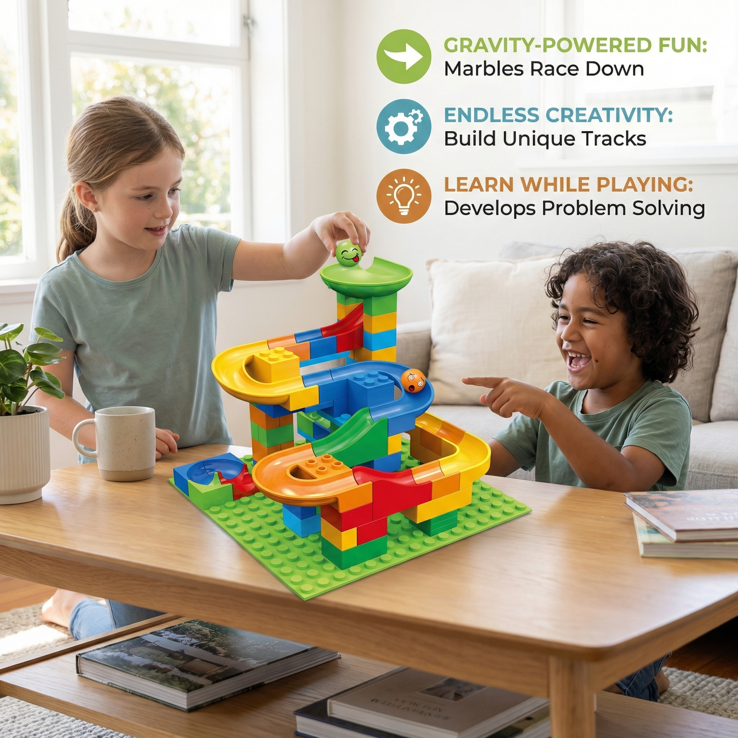 Ball Track Made of Blocks