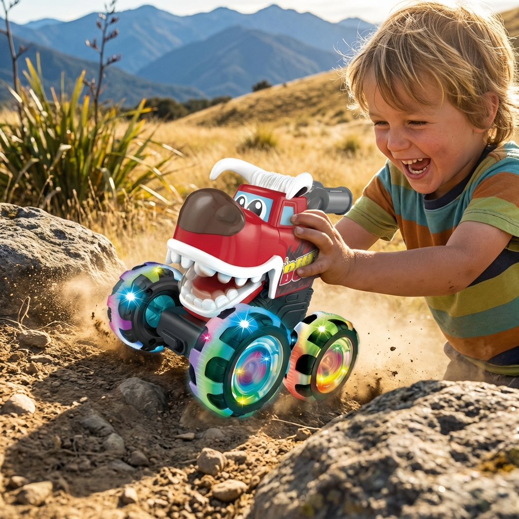 Glowing Monster Truck Toy Cars