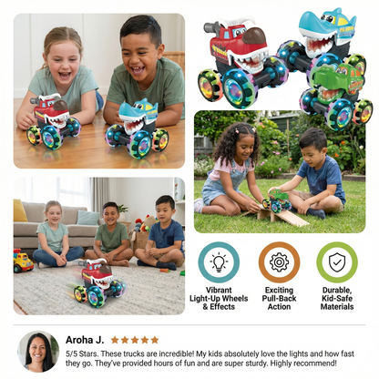 Glowing Monster Truck Toy Cars