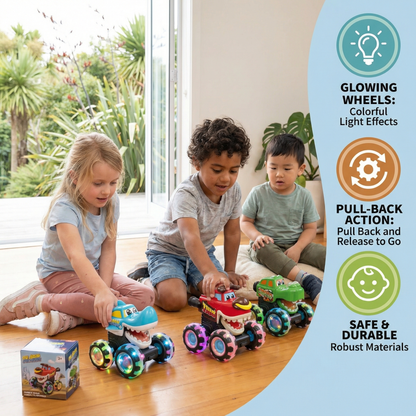 Glowing Monster Truck Toy Cars