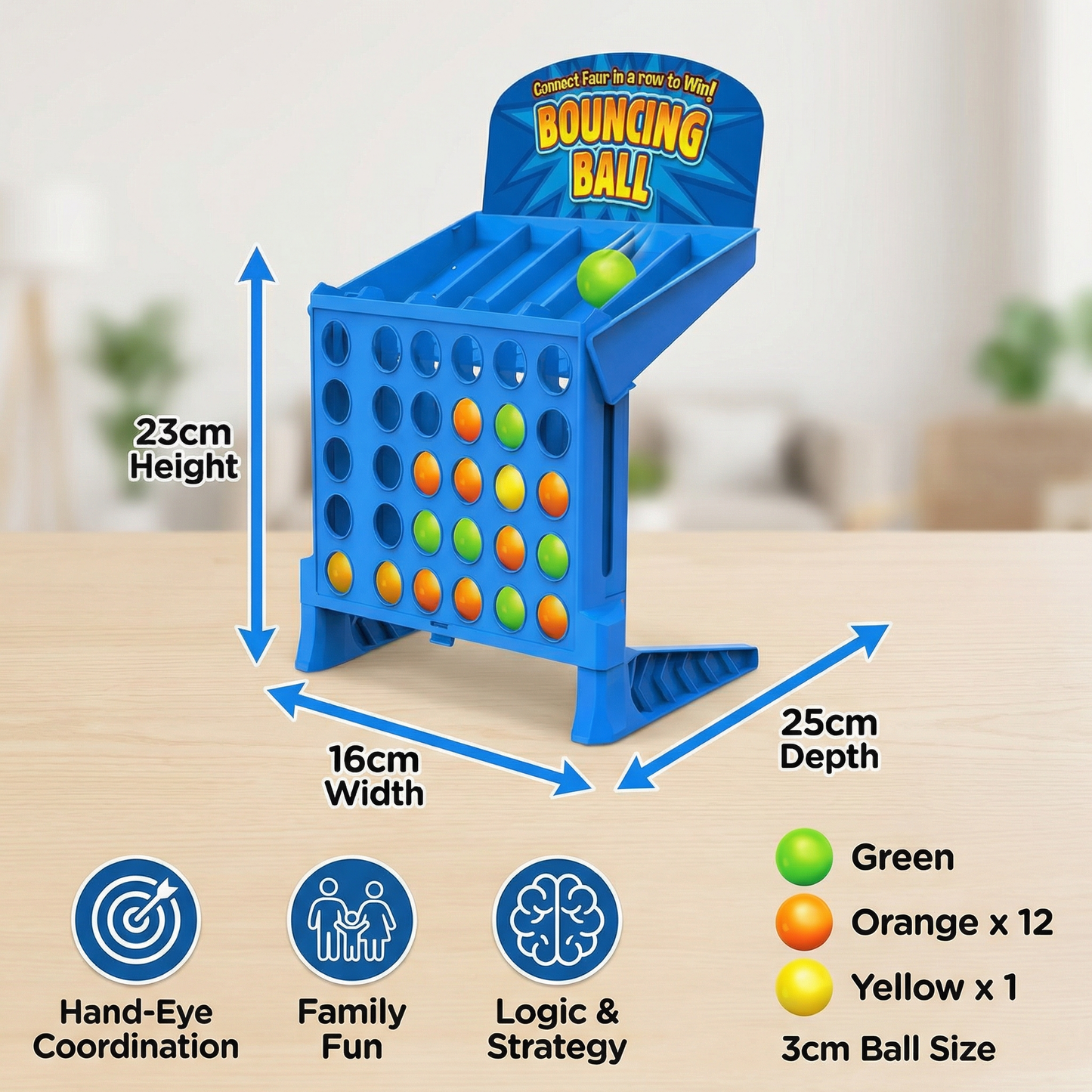 Four in a Row Target Shooting Game