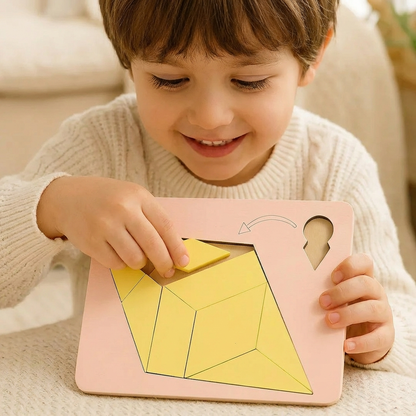 Wooden Tangram Puzzle Game