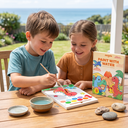 Watercolor Painting Book with Brush – Mess-Free Paint with Water Fun