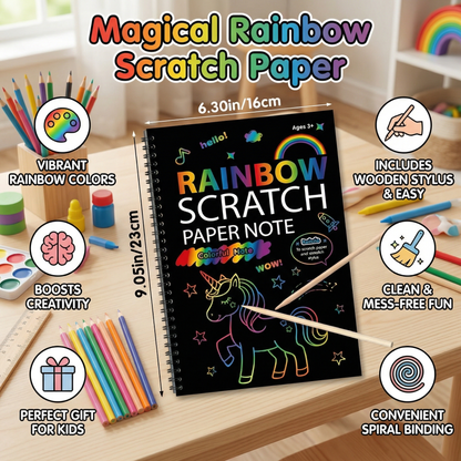 Magical Rainbow Scratch Paper