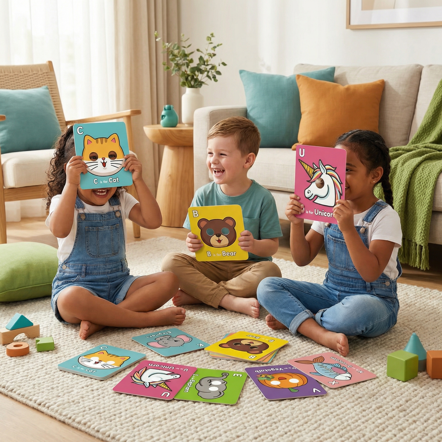 Alphabet Flash Cards with Animal Designs