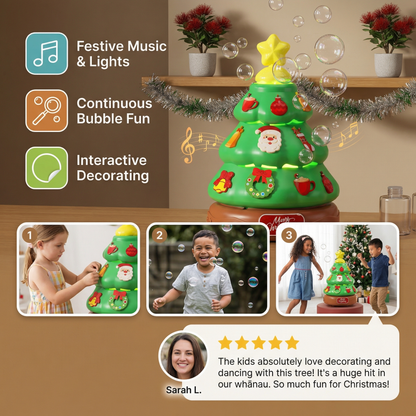 Musical Bubble Christmas Tree with Stickers for Decorating