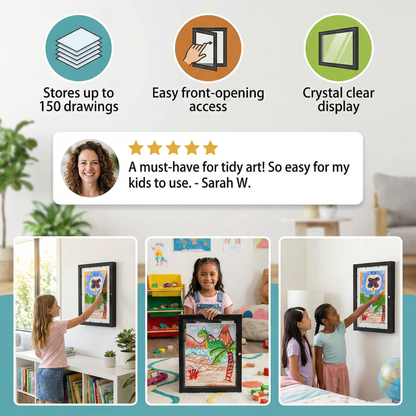 Picture Frame – Holds Up to 150 Drawings