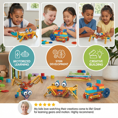 Science and Educational Building Blocks with Motor