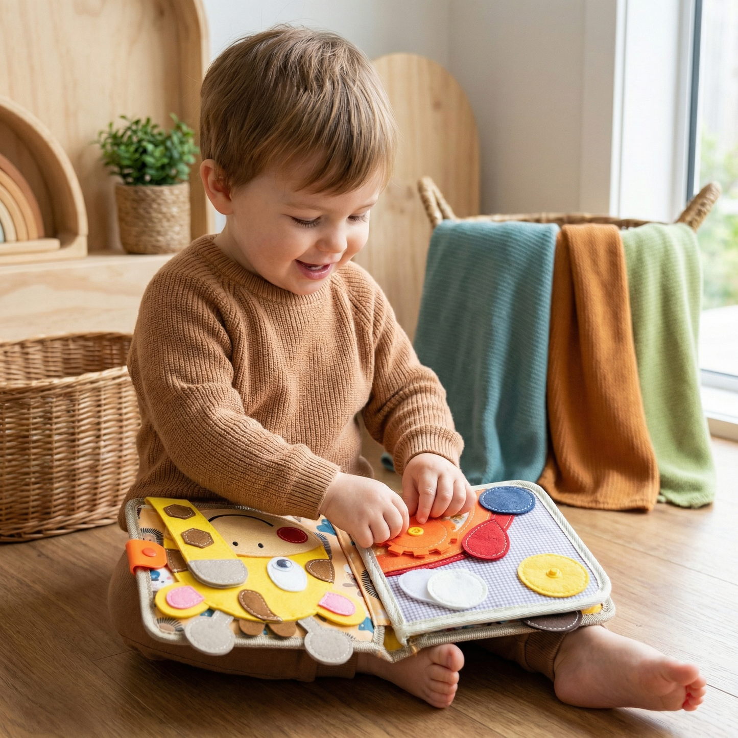 Montessori Sensory Giraffe Story Book