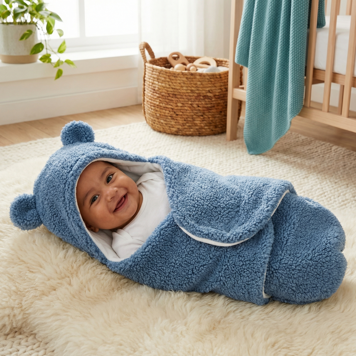 Baby Blanket and Pajamas in Bear Design