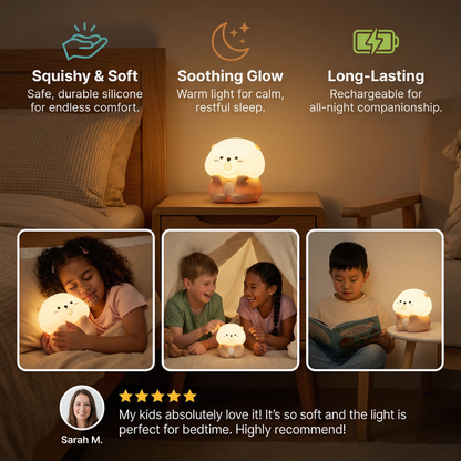 Cute Bubble Otter Silicone Night Light