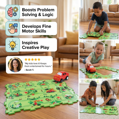 Puzzle Track Block Race