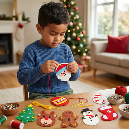Safe Felt Christmas Set to Sew Yourself