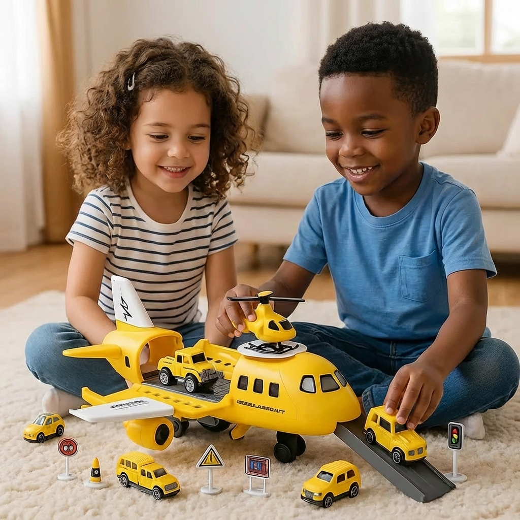 Airplane and Vehicle Play Set