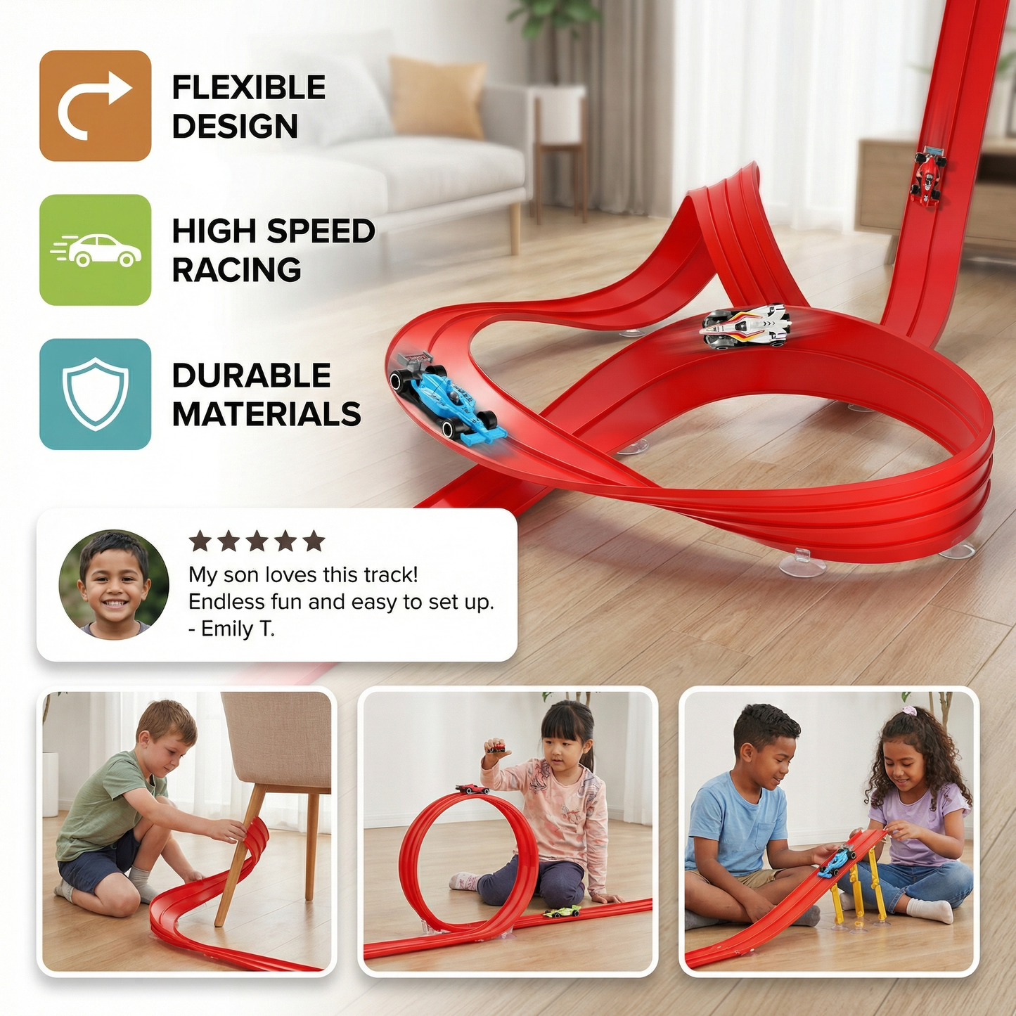 Flexible Racing Track Set
